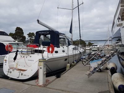 Hunter 50 Kamba yacht delivery Hunter 50 Yacht delivered by yacht master David Mitchell Melbourne to Newcastle Australia