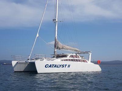 Grainger Catamaran delivery. Delivery Skipper David Mitchell Australia