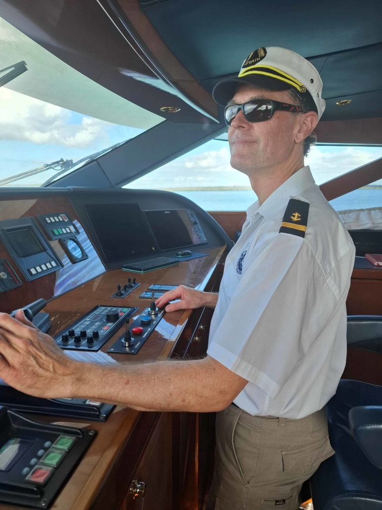 Captain David Mitchell skipper of Motor Vessel Patriot on the Gold Coast Queensland