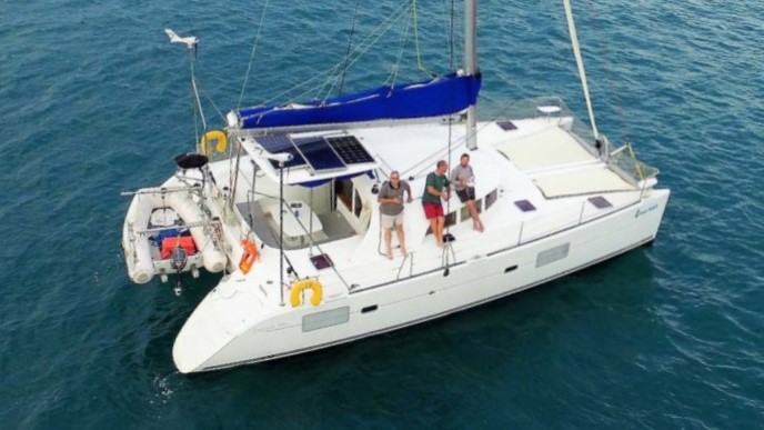 Lagoon 380 Multihull Yacht delivery. Catamaran skippered by David Mitchell. Catamaran delivered from PNG to Cairns